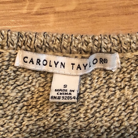 CAROLYN TAYLOR long sleeve soft sweater shirt Sz S - Picture 10 of 13